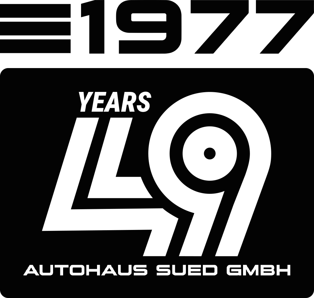 EST1977 An- und Verkauf Exklusive Automobile Logo 49 Jahre